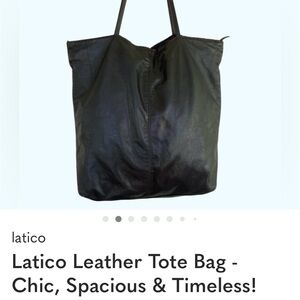 Latico Leather Tote Bag - Chic, Spacious & Timeless!